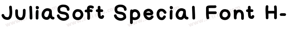 JuliaSoft Special Font H字体转换